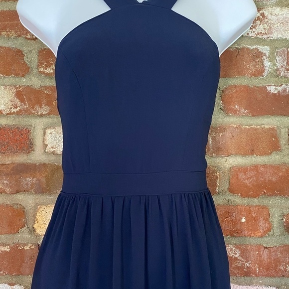 Lulu’s Blue Air of Romance Halter Maxi Dress size XS - Picture 5 of 12